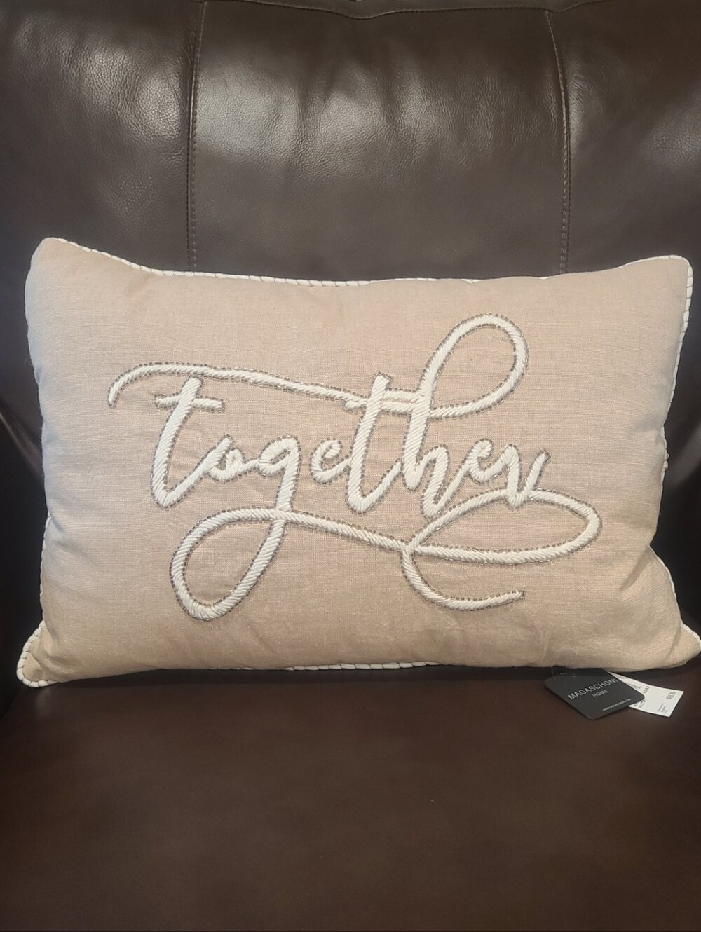 NWT Throw Pillow By Magaschoni Home.